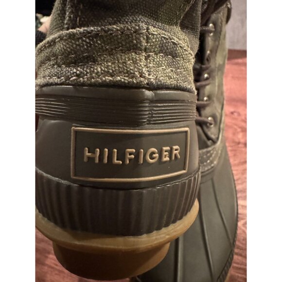 Tommy Hilfiger Mens Camo Duck Boots Size 9 US LIKE NEW - Picture 7 of 12